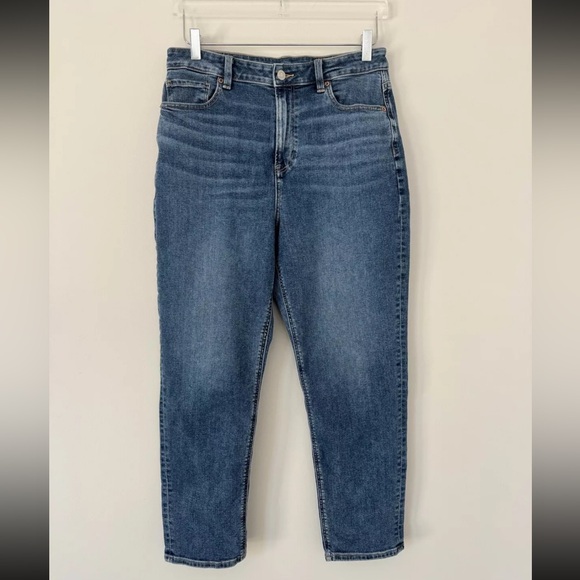 American Eagle Mom Jean High Rise Stretch Medium Wash Women’s Size 10 - Picture 2 of 8